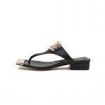 VALENTINO VLOGO SIGNATURE FLAT SANDAL BLACK WS0M21HWS_0CR