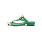 VALENTINO VLOGO SIGNATURE FLAT SANDAL GREEN WS0M21HWS_0CR