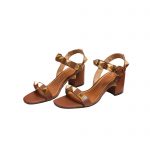 VALENTINO ROMAN STUD SANDAL BROWN 1W2S0CR2ZWM