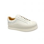 JIL SANDER LEATHER SNEAKERS WHITE J32WS0018