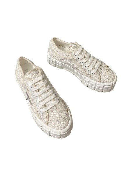 PRADA TWEED SNEAKERS MULTICOLOR 1E260M
