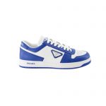 PRADA DOWNTOWN LEATHER SNEAKERS BLUE 1E792M