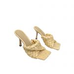 BOTTEGA VENETA DOT WAVE MULES SUGAR CANE 708882V