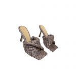 BOTTEGA VENETA DOT WAVE MULES BROWN 708882V