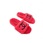 CHANEL WOOL MULES PINK G39059