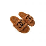 CHANEL WOOL MULES BROWN G39059