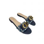 DIOR SLIDE BLUE & BEIGE KCQ266VEA