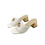 GUCCI JOLIE GG SUPREME CANVAS AND RUBBER SLIDES WHITE 1473721