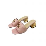 GUCCI JOLIE GG SUPREME CANVAS AND RUBBER SLIDES ROSE PINK 1473721