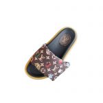 LOUIS VUITTON POOL PILLOW FLAT COMFORT MULE BROWN/MULTICOLOR 1AABKL