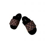 LOUIS VUITTON SLIPPER PILLOW FLAT COMFORT MULE BLACK 1AAM3K