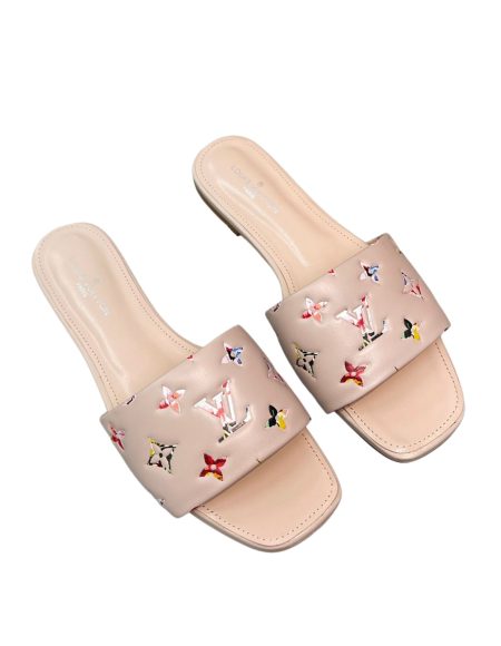 LOUIS VUITTON REVIVAL FLAT MULES PINK 1AAOR5