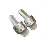 LOUIS VUITTON REVIVAL FLAT MULES SILVER 1AAOR5