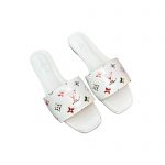 LOUIS VUITTON REVIVAL FLAT MULES WHITE 1AAOR5