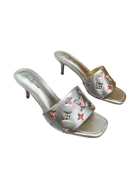 LOUIS VUITTON REVIVAL MULES SILVER 1AAP7E