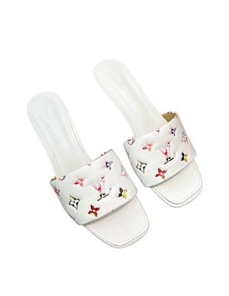 LOUIS VUITTON REVIVAL MULES WHITE 1AAP7E