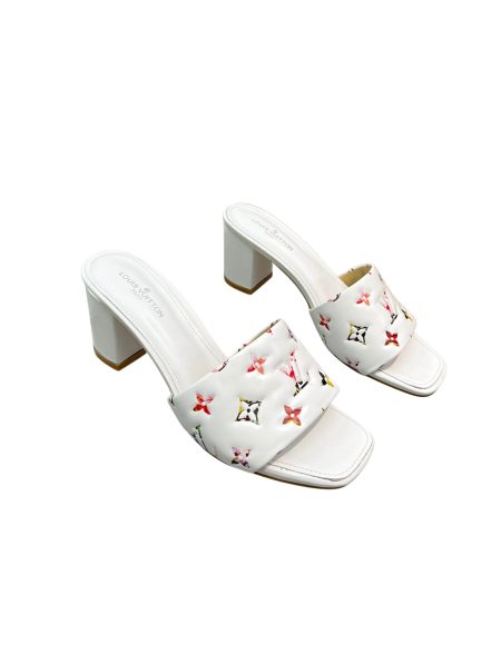 LOUIS VUITTON REVIVAL MULES WHITE 1AAP7E