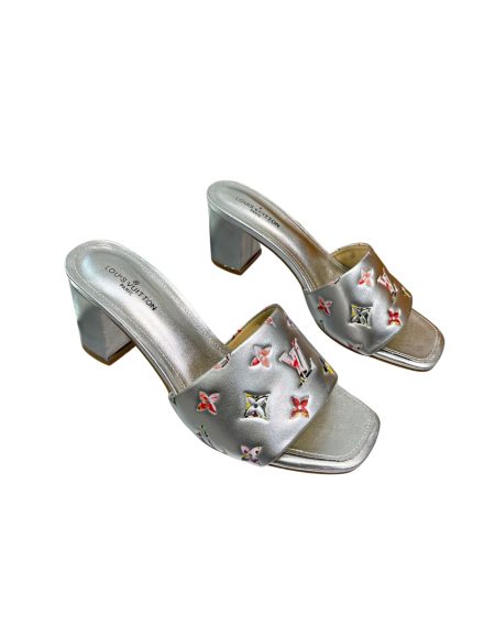 LOUIS VUITTON REVIVAL MULES SILVER 1AAP7E