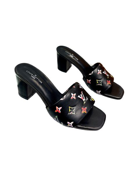 LOUIS VUITTON REVIVAL MULES BLACK 1AAP7E