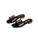 VERSACE GRECA MULES BLACK 1003221
