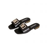 VERSACE GRECA MULES BLACK 1003221