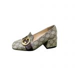 GUCCI BLONDIE PUMP BEIGE AND EBONY 701711