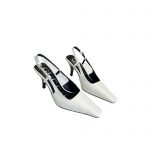 GUCCI SLINGBACK PUMP WHITE 674666