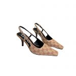 GUCCI GG SLINGBACK PUMP BEIGE/BROWN 675420