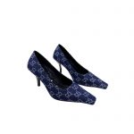GUCCI WOMEN HIGH HEEL PUMP DARK BLUE 723430