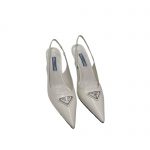 PRADA SLINGBACK PUMP WHITE 1I002N