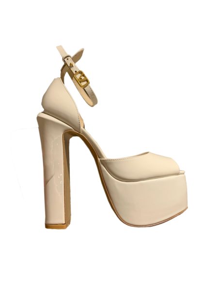 VALENTINO TAN-GO PLATFORM SANDAL OFF WHITE 1W2S0FE0VNE_I16