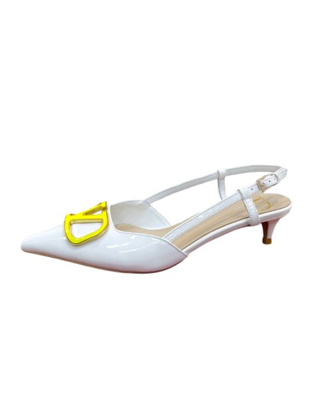 VALENTINO V BUCKLE PUMPS WHITE 1W2S0FH8LAFGF9