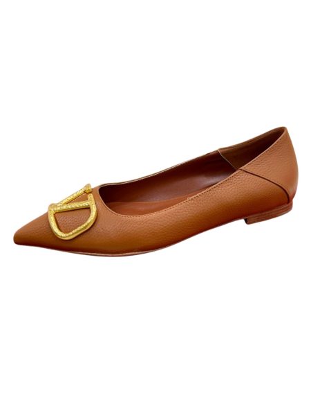 VALENTINO V BUCKLE PUMPS BROWN SW2S0Q63DSH0NO