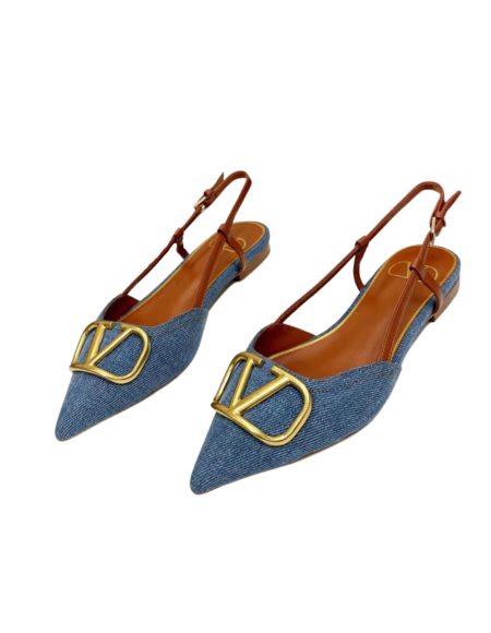 VLOGO SIGNATURE SLINGBACK FLAT PUMP BLUE 2W2S0Q70DSH0NO