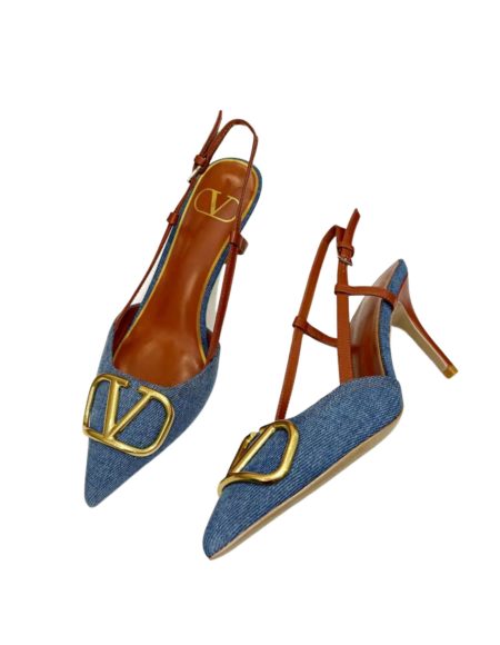 VLOGO SIGNATURE SLINGBACK PUMP BLUE ZW2S0R01MZF0NO