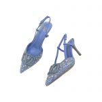 VALENTINO VLOGO SIGNATURE SLINGBACK PUMP BLUE ZW2S0R01MZF0NO