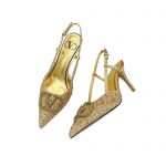 VALENTINO VLOGO SIGNATURE SLINGBACK PUMP GOLDEN ZW2S0R01MZF0NO
