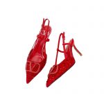 VALENTINO VLOGO SIGNATURE SLINGBACK PUMP RED ZW2S0R01MZF0NO