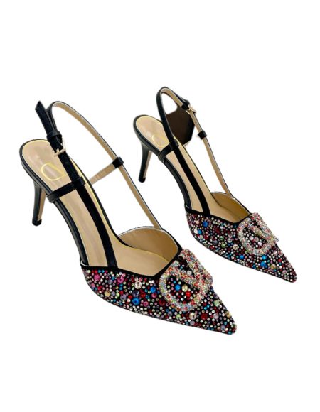VALENTINO VLOGO SIGNATURE SLINGBACK PUMP MULTICOLOUR ZW2S0R01MZF0NO