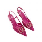 VALENTINO VLOGO SIGNATURE SLINGBACK PUMP PINK ZW2S0R01MZF0NO