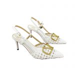 VALENTINO VLOGO SIGNATURE SLINGBACK PUMP WHITE 2W2S0R01TMK