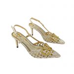 VALENTINO VLOGO SIGNATURE SLINGBACK PUMP PLATINUM 2W2S0R01TMK