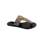 GUCCI BLONDIE THONG SANDAL BEIGE & CAMEL 739048