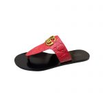 GUCCI INTERLOCKING G THONG SANDAL RED 739048