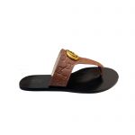 GUCCI INTERLOCKING G THONG SANDAL BROWN 739048