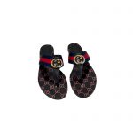 GUCCI GG THONG WEB SANDAL RED AND BLUE 612138
