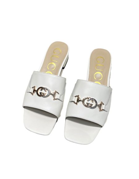 GUCCI INTERLOCKING G SANDAL WHITE 694451