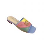 GUCCI DOUBLE G RAINBOW MULES MULTICOLOUR 15425109