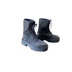 CELINE BULKY LACE-UP BOOT WITH TRIOMPHE BLACK 354657005C