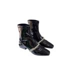 JIMMY CHOO CRUZ FLAT BOOTS BLACK CRUZFLATWQF